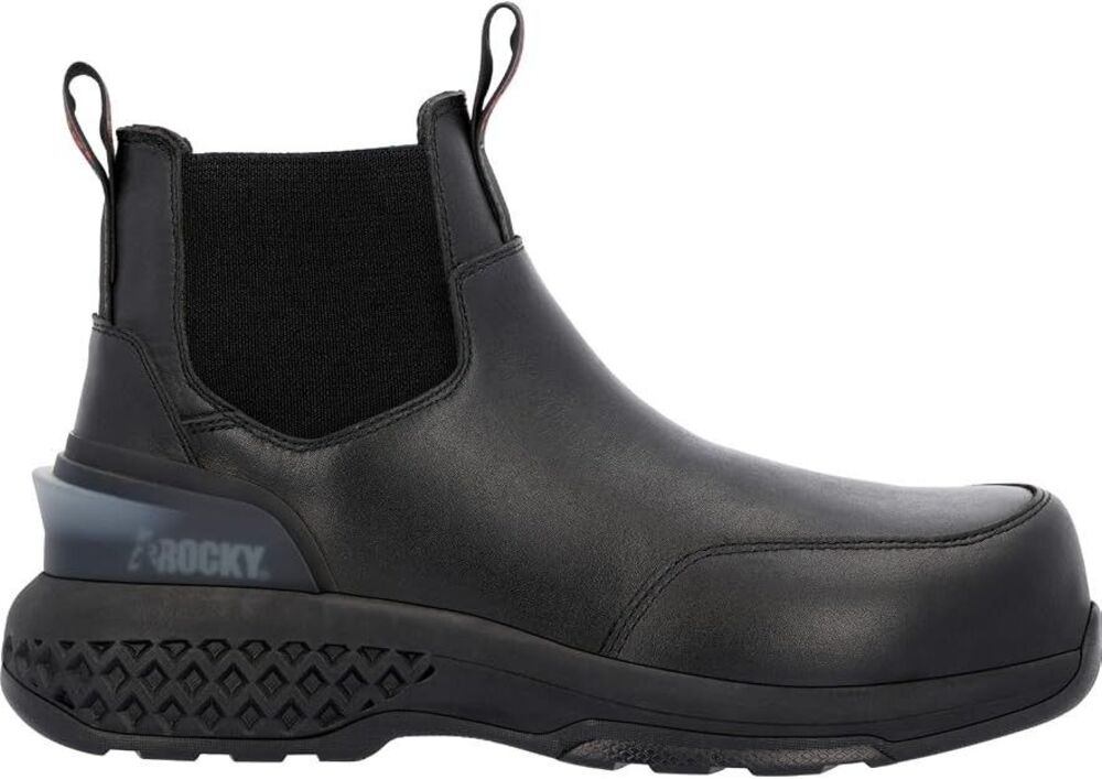 Rocky Code Red Station Slip-On Composite Toe Black Work Boot RKD0114 Sz 6.5 W